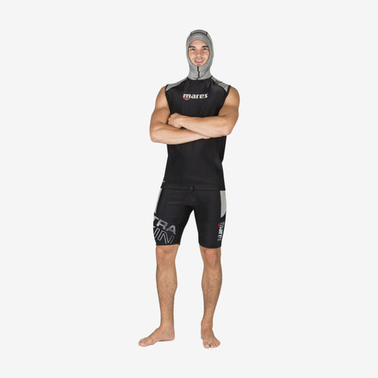 Mares Men's Ultra Skin Sleeveless Rash Guard w/Hood