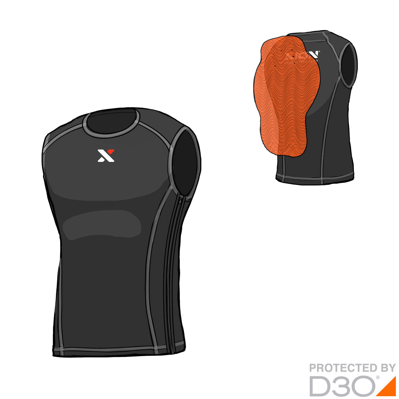 Xion Ziptop FREERIDE – D3O (Men)