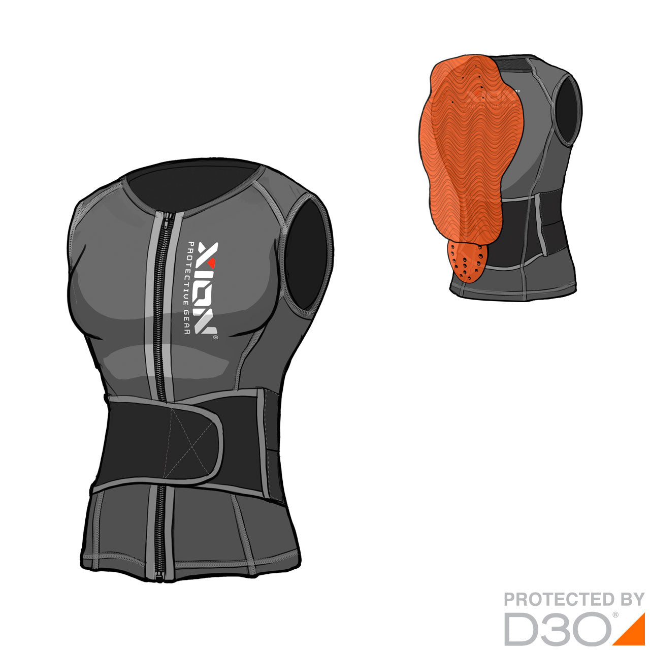 Xion Nosleeve Vest FREERIDE – D3O (Women)