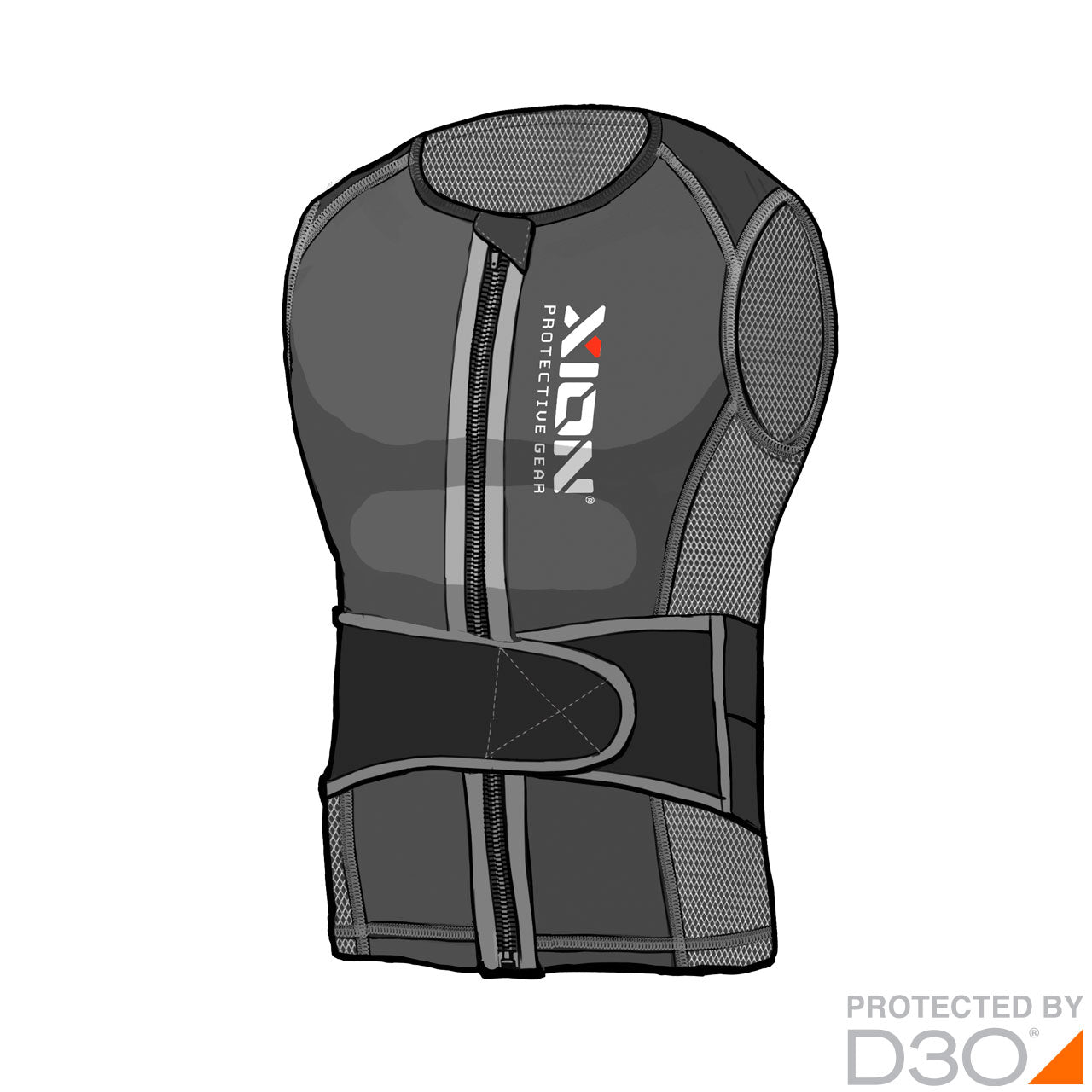 Xion Nosleeve Vest FREERIDE – D3O (Junior)